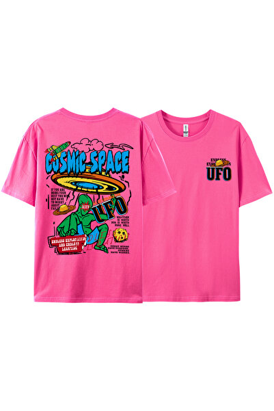StartMore Y2K Vintage t Shirt Tee Cosmic Space Ufo