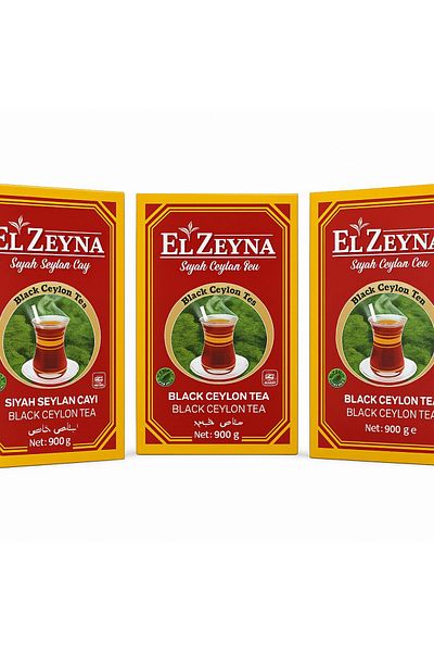 El Zeyna Gunpowder Tea 900g (3 Pcs) – Black Ceylon Tea (Gunpowder Ceylon Tea)