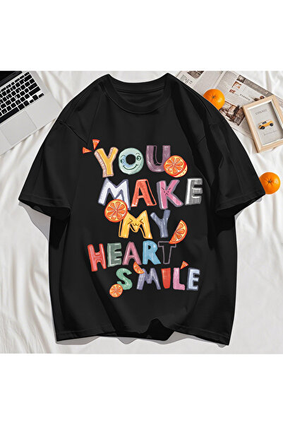 StartMore تي شيرت Y2k Vintage تي شيرت مطبوع عليه Make You My Heart