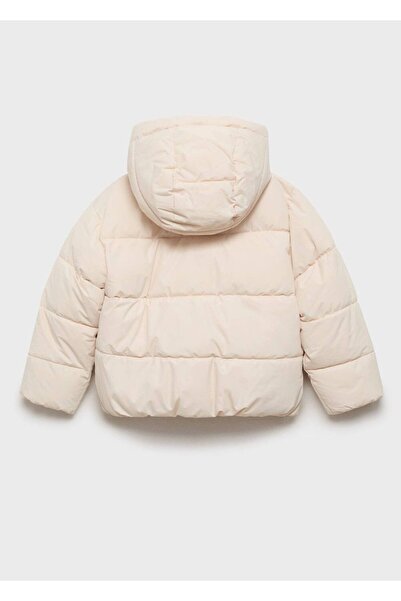 MANGO Kids Kapitone astarlı kapüşonlu palto