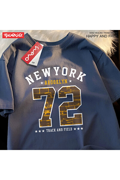 StartMore تي شيرت Y2k Vintage تي شيرت بروكلين لألعاب القوى