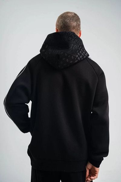 Silerra Long Sleeve Hooded Interlock Sweatshirt - Black