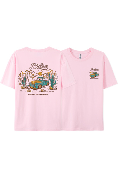 StartMore تي شيرت Y2k Vintage تي شيرت Rodeg Western Love رومانسي لطيف للصحراء