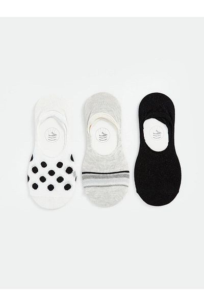 LC Waikiki Дамски чорапи с шарки LCW DREAM, 3 броя (S5)