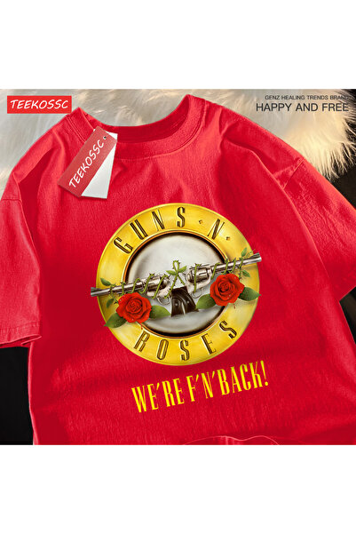 StartMore تي شيرت Y2k Vintage تي شيرت Guns n 'roses نحن العودة