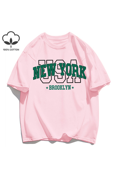 StartMore تي شيرت Y2k Vintage تي شيرت مطبوع عليه New York Brookl Yn
