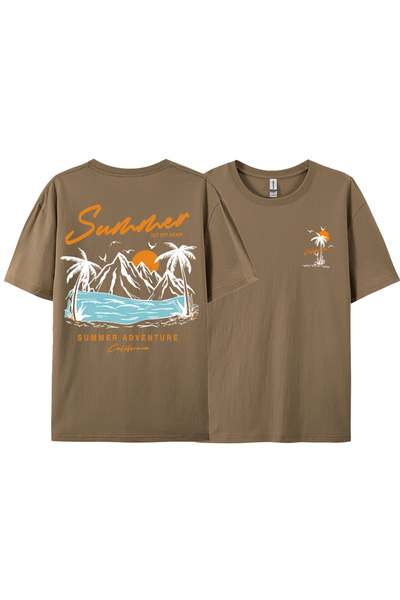 StartMore مجموعة Y2k Vintage T-shirt Tee Summer Again Adventure California