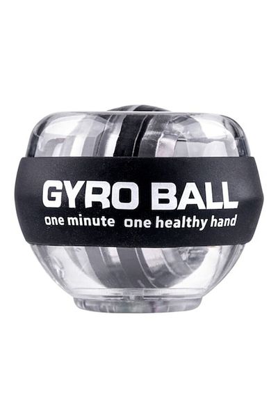victiny Gyroball, VICTINY® pentru antrenamentul mâinilor și antebrațelor, iluminare LED, recuperare și ameliorarea stresului, Negru