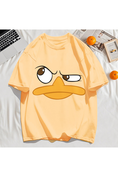 StartMore Y2K Vintage T-Shirt Tee Cute and Interesting Cartoon Duck Print