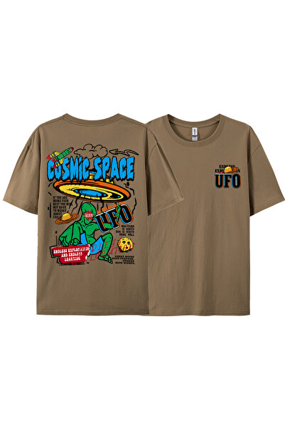 StartMore تي شيرت Y2k Vintage تي شيرت الفضاء الكوني UFO