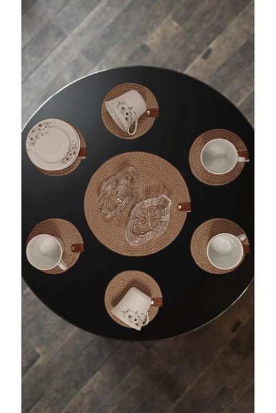 trendtrade Nihale Coasters Set of 6 Beige Color