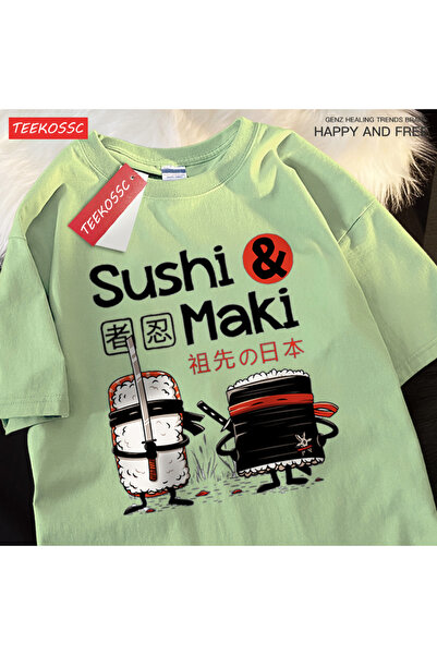 StartMore تي شيرت Y2k Vintage تي شيرت Theduc سوشي وطباعة السوشي