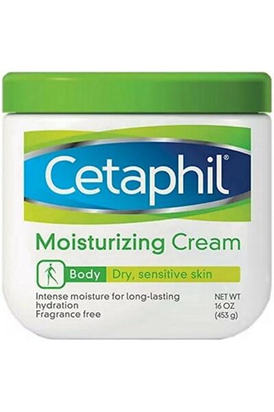 Cetaphil Moisturizing Cream for Dry/Sensitive Skin, Fragrance Free 16 oz (Pack of 2)
