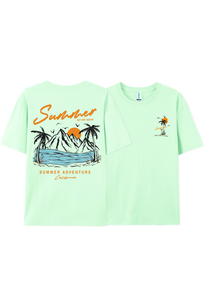 StartMore مجموعة Y2k Vintage T-shirt Tee Summer Again Adventure California