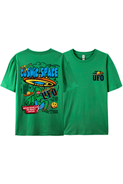 StartMore تي شيرت Y2k Vintage تي شيرت الفضاء الكوني UFO
