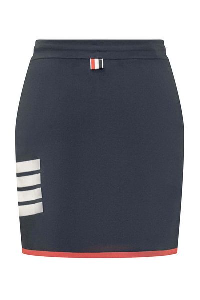 THOM BROWNE Fustă mini plisată cu 4 bare Thom Browne