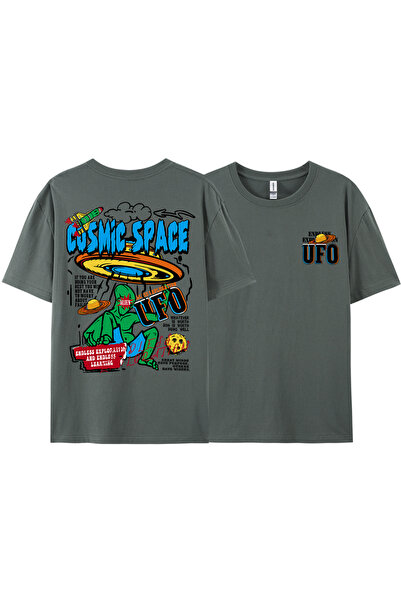StartMore تي شيرت Y2k Vintage تي شيرت الفضاء الكوني UFO