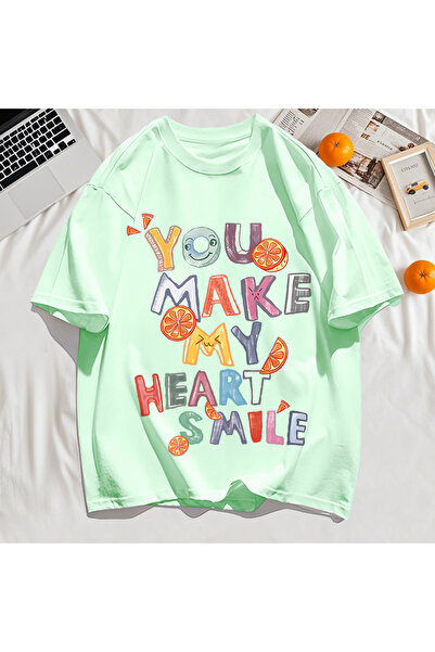 StartMore تي شيرت Y2k Vintage تي شيرت مطبوع عليه Make You My Heart