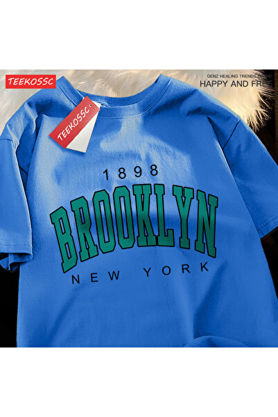 StartMore تي شيرت Y2k Vintage تي شيرت 1898 بروكلين نيويورك