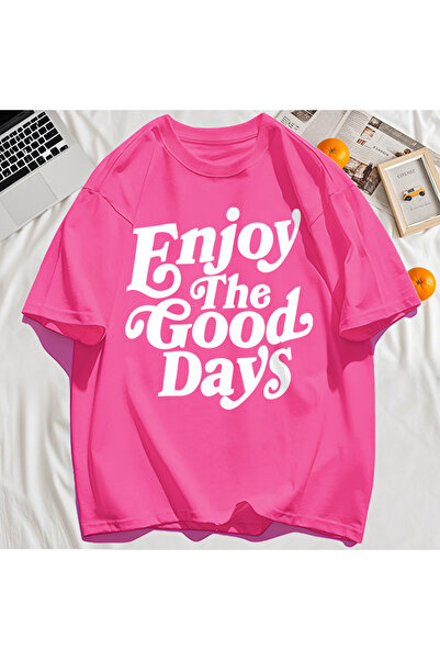 StartMore تي شيرت Y2k Vintage تي شيرت استمتع باليوم الجيد بطباعة الحروف