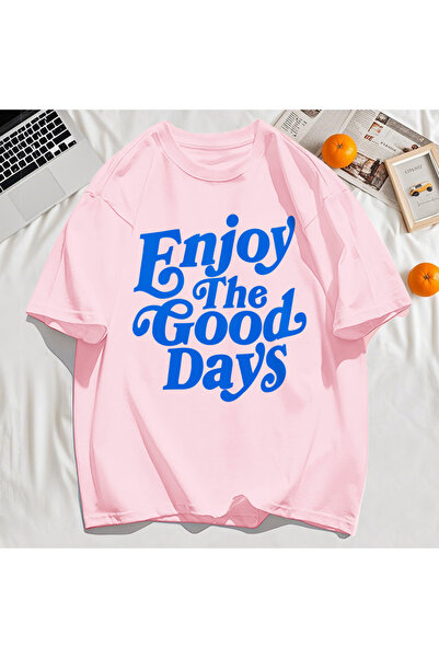 StartMore تي شيرت Y2k Vintage تي شيرت استمتع باليوم الجيد بطباعة الحروف