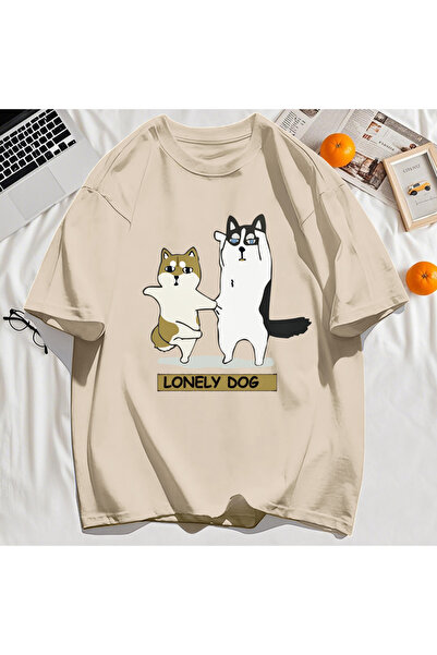 StartMore تي شيرت Y2k Vintage تي شيرت مطبوع عليه Husky وShiba Inu