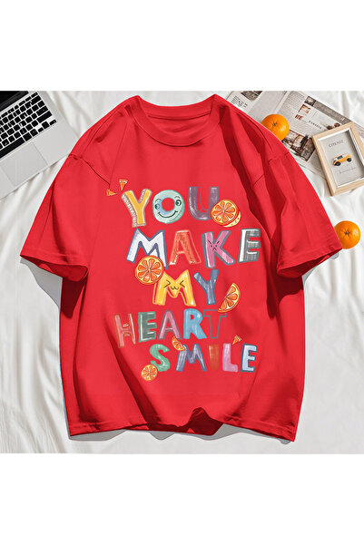 StartMore Y2K Vintage T-Shirt Tee Make You My Heart Print