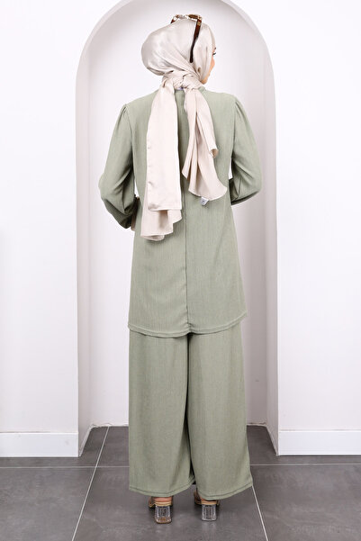 İmajButik Çağla Bürümcük Tunic Pants Set