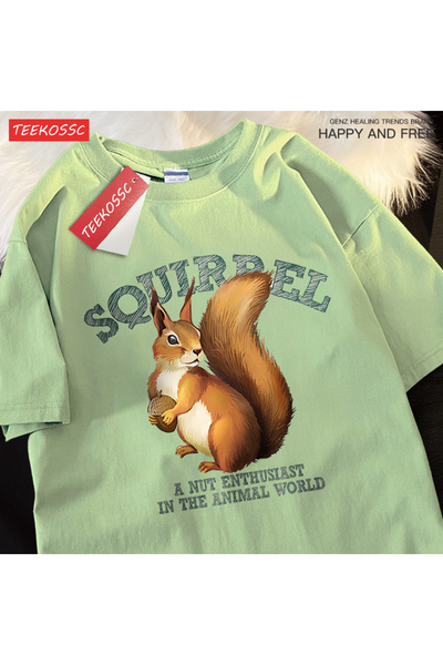 StartMore تي شيرت Y2k Vintage تي شيرت السنجاب لعشاق المكسرات