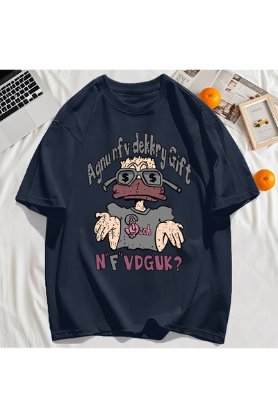 StartMore تي شيرت Y2k Vintage تي شيرت مطبوع عليه رجل يرتدي نظارات