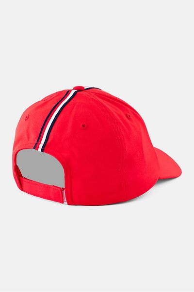 Tommy Hilfiger Men Embroidered Logo Velcro Closure Egon Sports Cap, Red