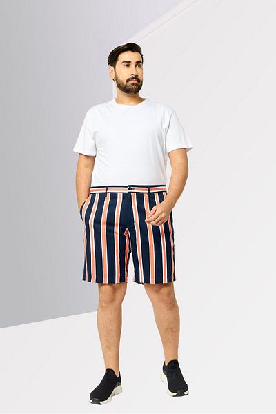 Tommy Hilfiger Men Stripe Chino Shorts, Multicolor