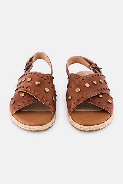 Geox Women D Kolleen A Adjustable Buckle Sandal, Brown