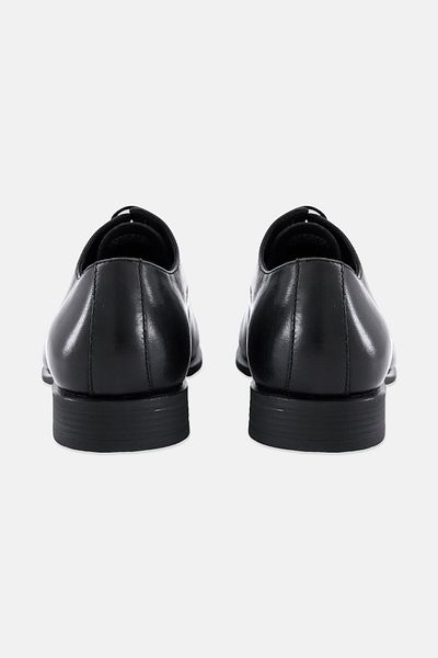 Geox Men High Life Leather Lace Up Formal Shoes, Black