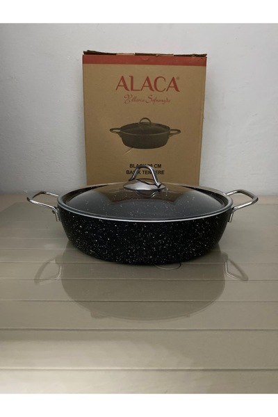 Alaca 28 cm Granit basık tencere
