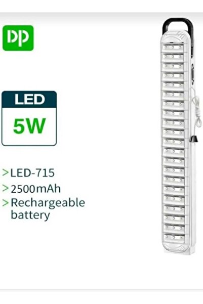 Skygo 63 LEDLİ Çekmeli Ipli Fener Şarjlı Işıldak 2 Kademeli Aydınlatma Kamp El Feneri