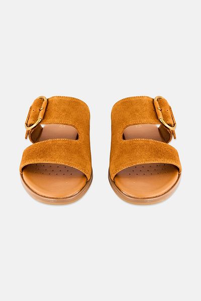 Geox Women D Naileen A Slip On Sandals, Brown