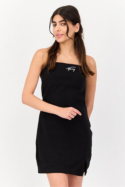 Tommy Hilfiger Women Brand Logo Mini Bodycon Dress, Black