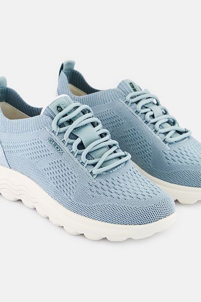 Geox Women D Spherica Lace Up Casual Shoes, Sky Blue