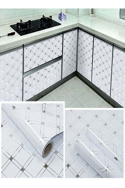 Raffine 5-Piece PVC Oil-Proof Decorative Wall Sticker Set Thickened Waterproof Home Sticker for Kitchen Bedr