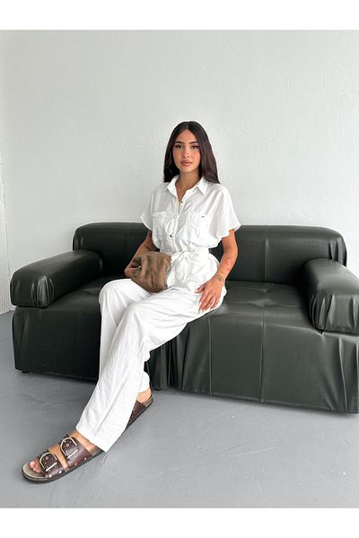 Noa Noa Rivet Detailed Shirt Pants Set