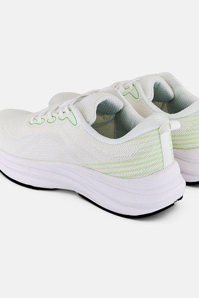 RBX Men Lace Up Running Shoes, White