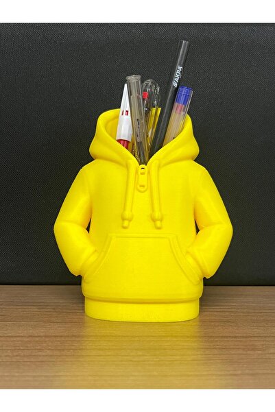 Root Made Hooded Coat Shaped Decorative Hoodie Design Pen Holder Flower Holder Home Decor Table Ornament