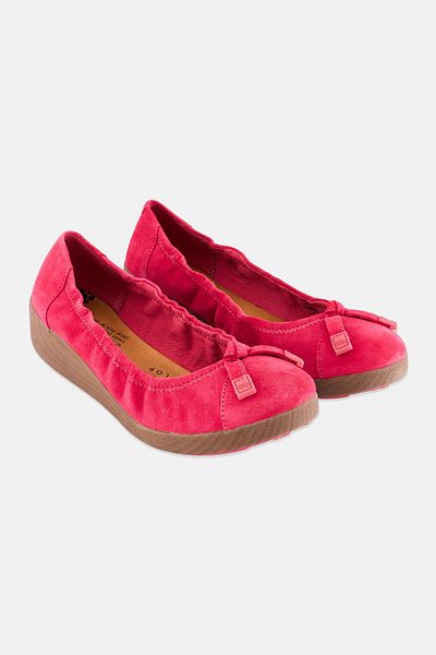 Fitflop Women F Pop Suede Slip On Flats, Pink