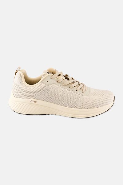 RBX Men Brand Logo Lace Up Outdoor Shoes, Beige