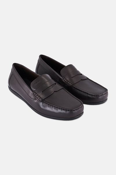Geox Men U Ascanio A Slip On Loafers, Coffee Brown
