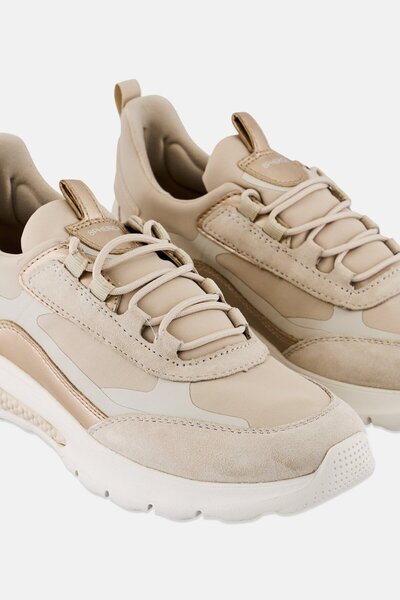 Geox Women D Spherica Actif Lace Up Casual Shoes, Multicolor