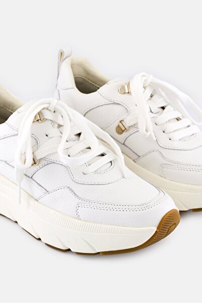 Geox Women D Diamanta E Lace Up Sneakers, White