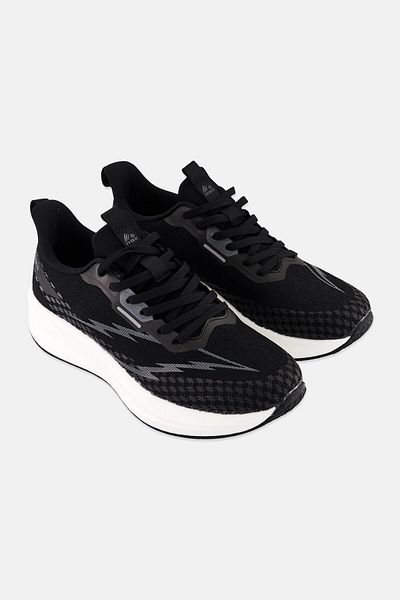 RBX Women Mesh Lace Up Running Shoes, Black