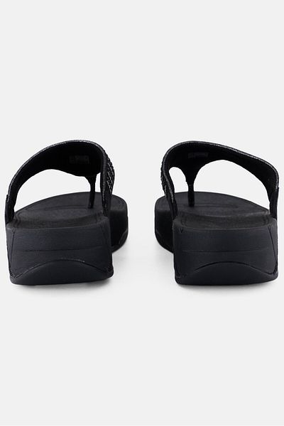 Fitflop Women Novy Suede Toe Thong Sandals, Black